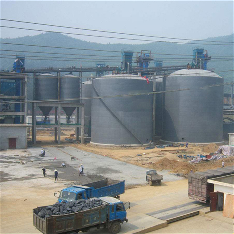 苏州水泥钢板仓2座3000吨青岛项目进入施工